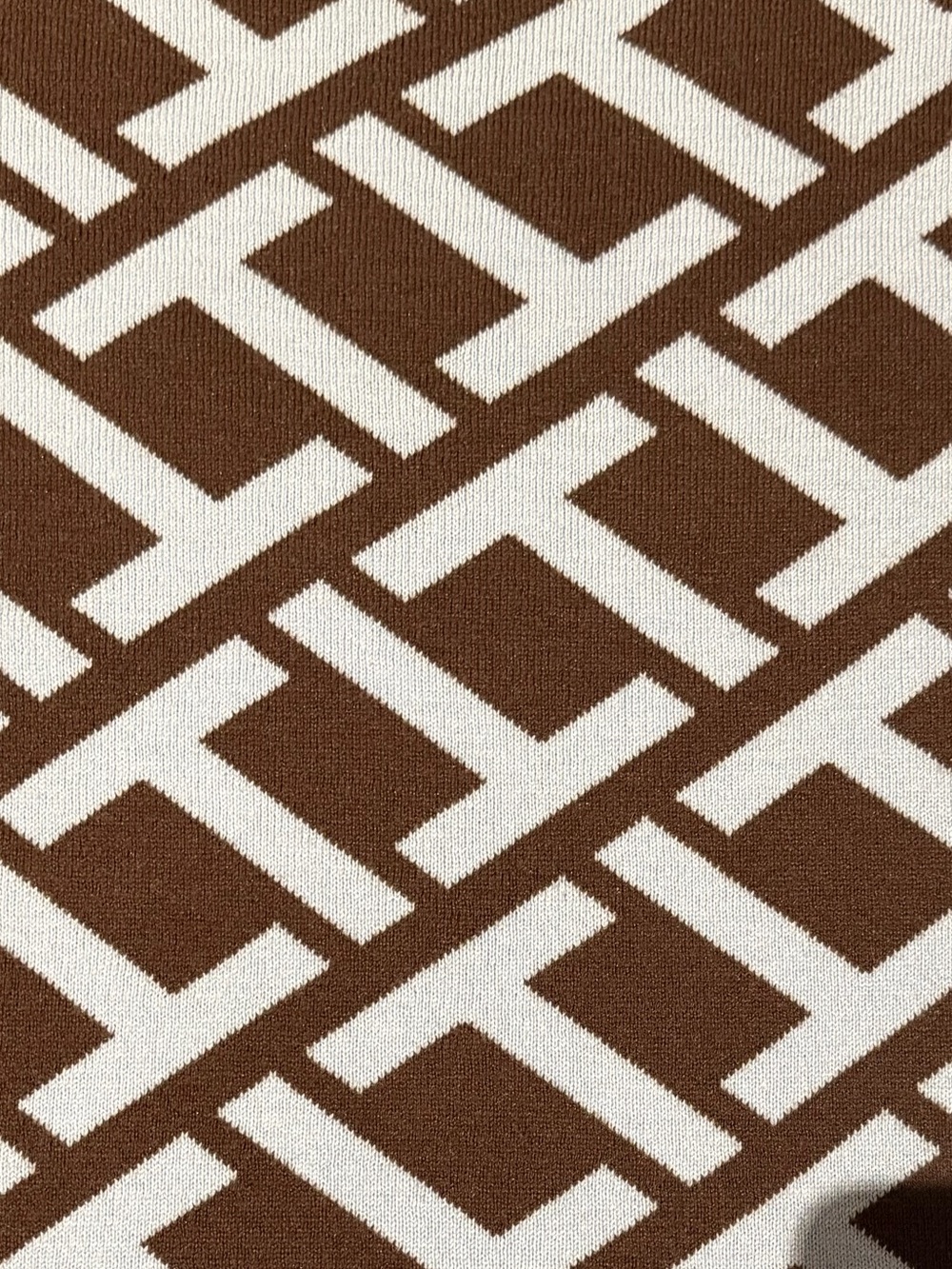 Tyler Boe Blue and Brown Geometric Print Sweater Small - Picture 5 of 9